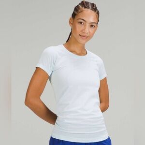 Lululemon- Swiftly Tech Short Sleeve - Light Blue - Size 12